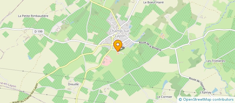 localisation de l'entreprise GFA DOMAINE DE LA VIAUDIERE  BELLEVIGNE-EN-LAYON