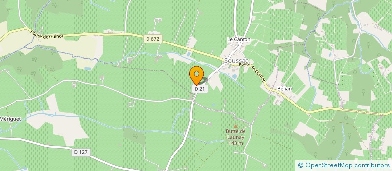 localisation de l'entreprise GFA DOMAINE DE LA VIGNAGUE  SOUSSAC