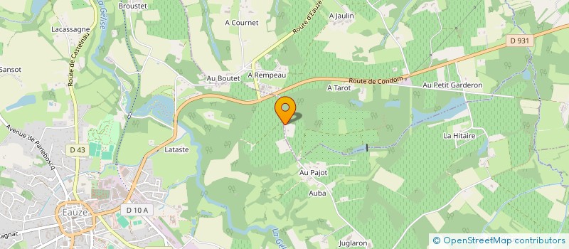 localisation de l'entreprise GFA DOMAINE DE PAJOT  EAUZE