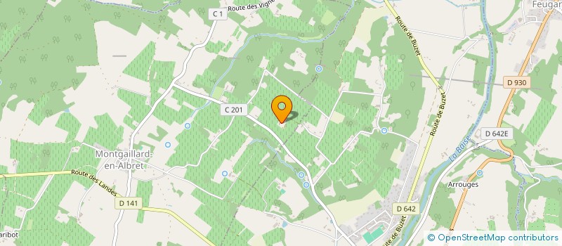 localisation de l'entreprise GFA DOMAINE DE PITOU  MONTGAILLARD-EN-ALBRET