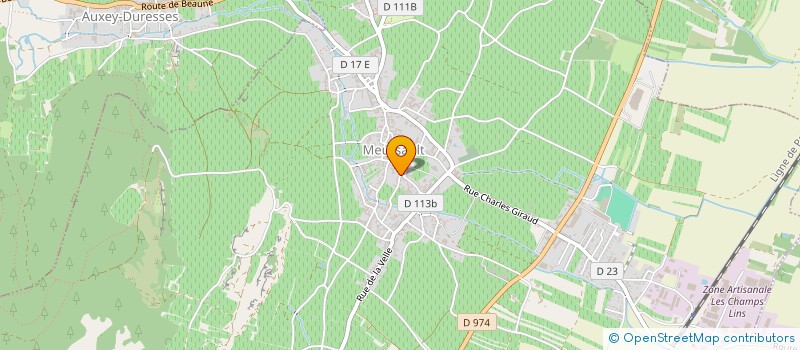 localisation de l'entreprise GFA DOMAINE DE SERVANGES  MEURSAULT