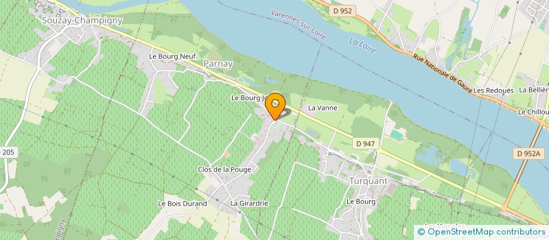 localisation de l'entreprise GFA DOMAINE DE TARGE  PARNAY