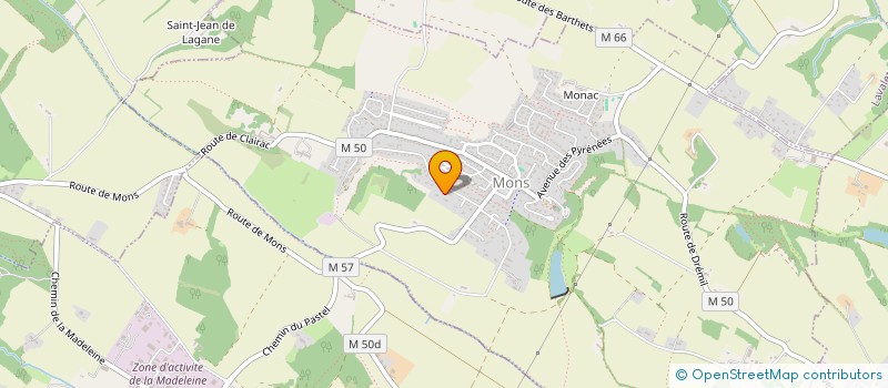 localisation de l'entreprise GFA DOMAINE DE TRINCHANT  MONS