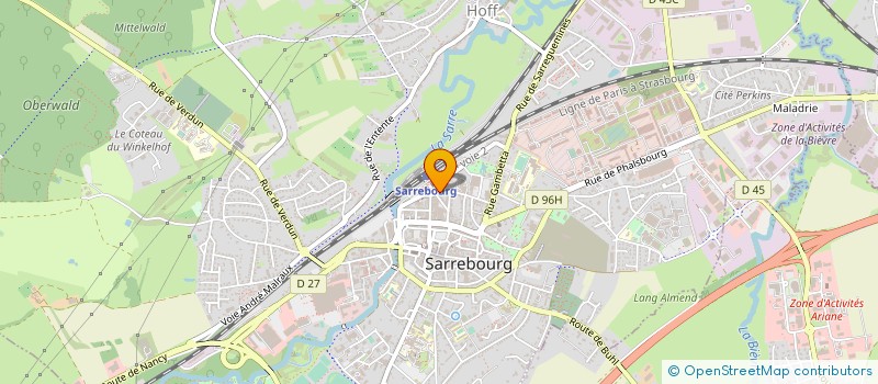 localisation de l'entreprise GFA DOMAINE DES ARTIGAUX à SARREBOURG