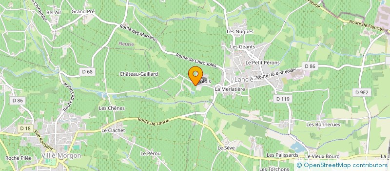 localisation de l'entreprise GFA DOMAINE DES CAPITANS  LANCIE