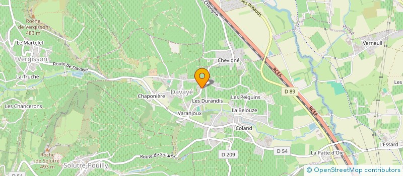 localisation de l'entreprise GFA DOMAINE DES CHAILLOUX  DAVAYE