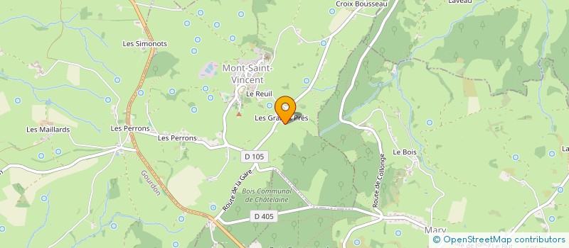 localisation de l'entreprise GFA DOMAINE DES GRANDS PRES  MONT-SAINT-VINCENT