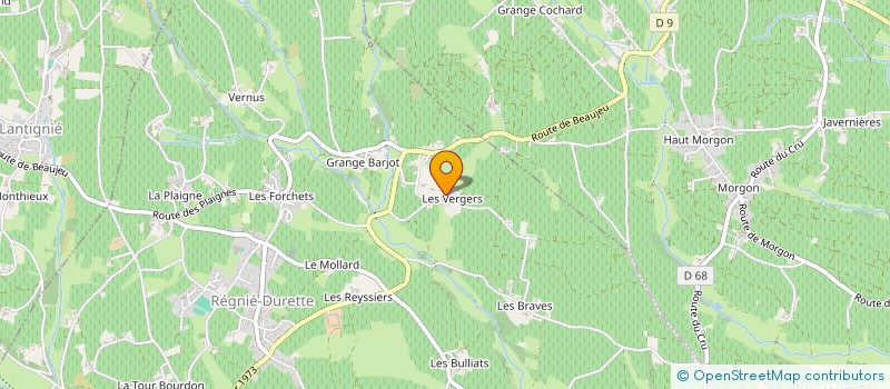 localisation de l'entreprise GFA DOMAINE DES VERGERS à LANTIGNIE