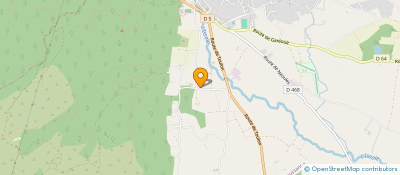 localisation de l'entreprise GFA DOMAINE DU BAGUIER  LA ROQUEBRUSSANNE