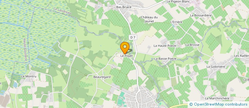 localisation de l'entreprise GFA DOMAINE DU CHATEAU DU POYET  LA CHAPELLE-HEULIN