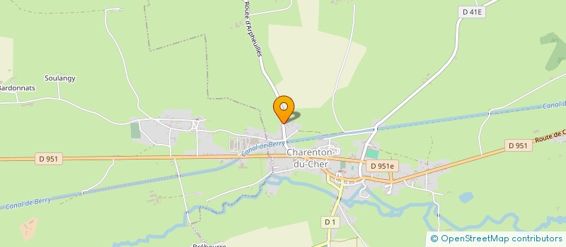 localisation de l'entreprise GFA DOMAINE DU CHATELIER DEMAY-DANGERON  CHARENTON-DU-CHER