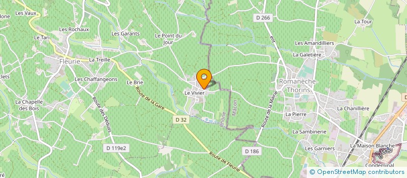 localisation de l'entreprise GFA DOMAINE ESTIENNE DE LAGRANGE à FLEURIE