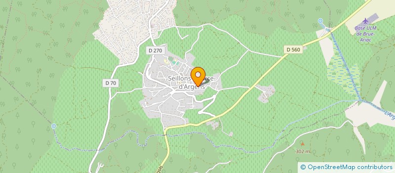 localisation de l'entreprise GFA DOMAINE FAMILLE COULOMB  SEILLONS-SOURCE-D ARGENS