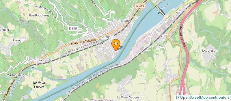 localisation de l'entreprise GFA DOMAINE GUIGAL AMPUIS COTE ROTIE à AMPUIS