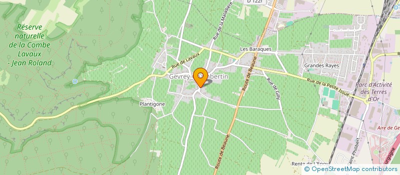 localisation de l'entreprise GFA DOMAINE HARMAND GEOFFROY  GEVREY-CHAMBERTIN