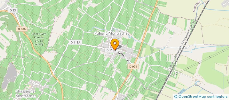 localisation de l'entreprise GFA DOMAINE JOMAIN à PULIGNY-MONTRACHET
