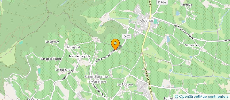 localisation de l'entreprise GFA DOMAINE JULIEN FARJAT COMBILLATY  SAINT-ETIENNE-LA-VARENNE