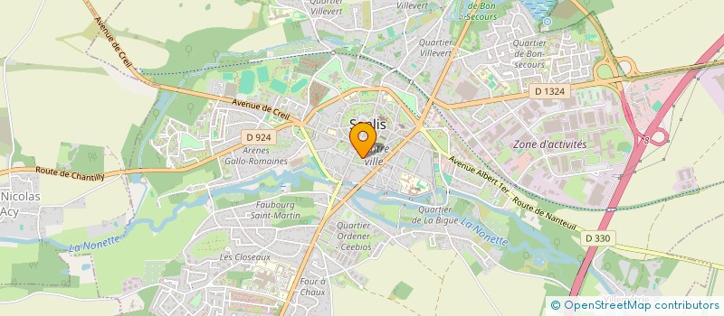 localisation de l'entreprise GFA DOMAINE LAMBERT - FONTAINE  SENLIS