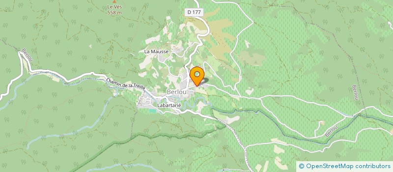 localisation de l'entreprise GFA DOMAINE LE CALADOU  BERLOU