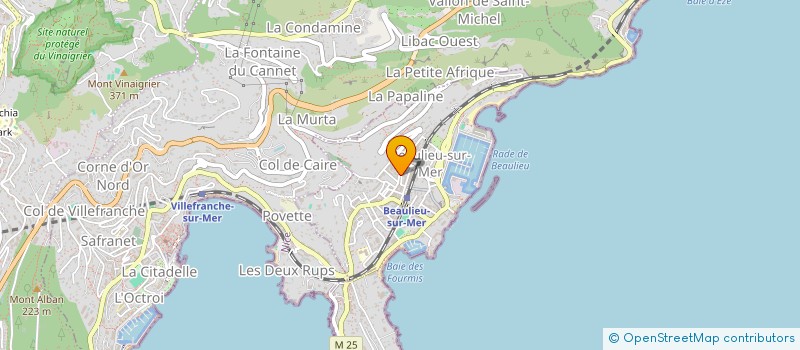 localisation de l'entreprise GFA DOMAINE LEGRAND à BEAULIEU-SUR-MER