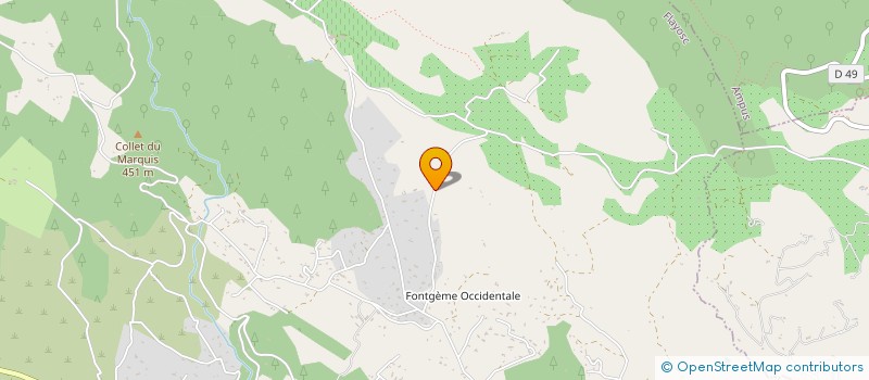 localisation de l'entreprise GFA DOMAINE MATOURNE à FLAYOSC