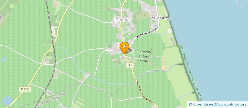 localisation de l'entreprise GFA DOMAINE MEFFRE  PAUILLAC