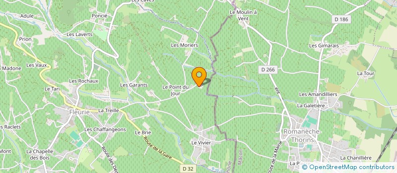 localisation de l'entreprise GFA DOMAINE METRAT ET FILS à FLEURIE