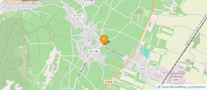 localisation de l'entreprise GFA DOMAINE ROULOT  MEURSAULT