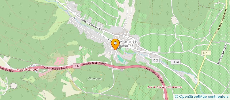 localisation de l'entreprise GFA DOMAINE SERRIGNY  SAVIGNY-LES-BEAUNE