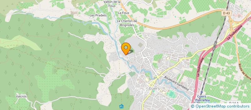 localisation de l'entreprise GFA DOMAINE ST JOSEPH  CUERS