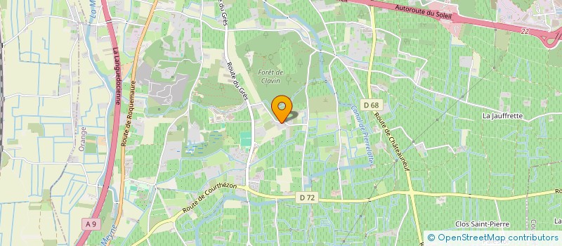 localisation de l'entreprise GFA DOMAINE VALLIER  ORANGE