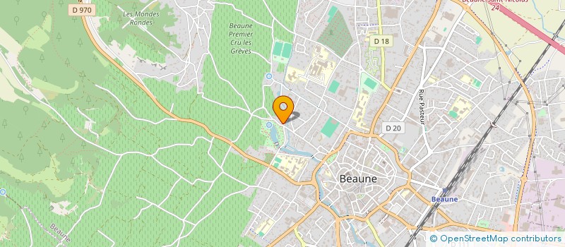 localisation de l'entreprise GFA DOMAINE VOIRET à BEAUNE