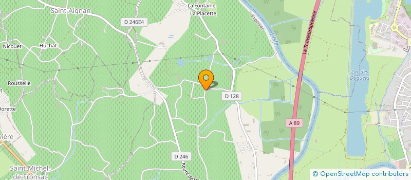 localisation de l'entreprise GFA DORNEAU PERE ET FILS à FRONSAC