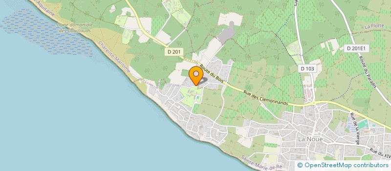 localisation de l'entreprise GFA DOUCET  SAINTE-MARIE-DE-RE