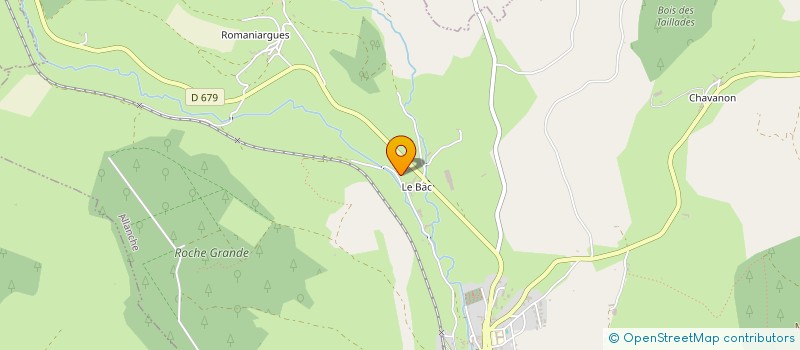 localisation de l'entreprise GFA DU BAC ET DES MONTAGNES DES VEYRINES à ALLANCHE