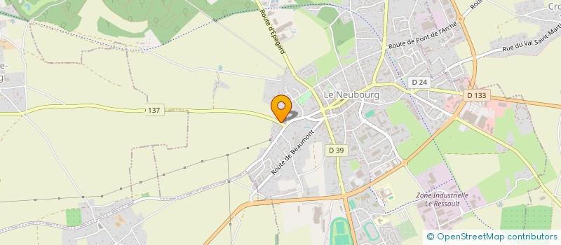 localisation de l'entreprise GFA DU BALIGAN  LE NEUBOURG