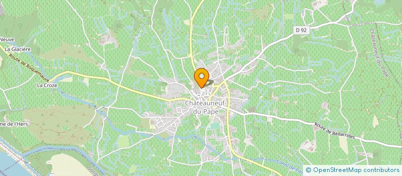 localisation de l'entreprise GFA DU BANNERET  CHATEAUNEUF-DU-PAPE