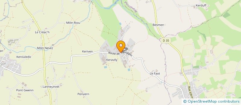 localisation de l'entreprise GFA DU BARDI  PLOUGAR