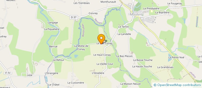 localisation de l'entreprise GFA DU BAS CONAY  BOISTRUDAN