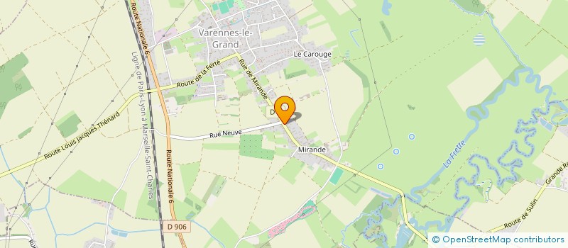 localisation de l'entreprise GFA DU BAS DE LA VIE  VARENNES-LE-GRAND