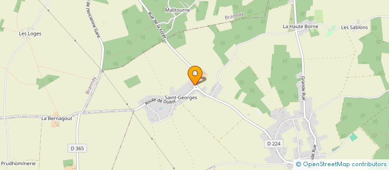 localisation de l'entreprise GFA DU BAS DES FORETS  VILLEBOUGIS