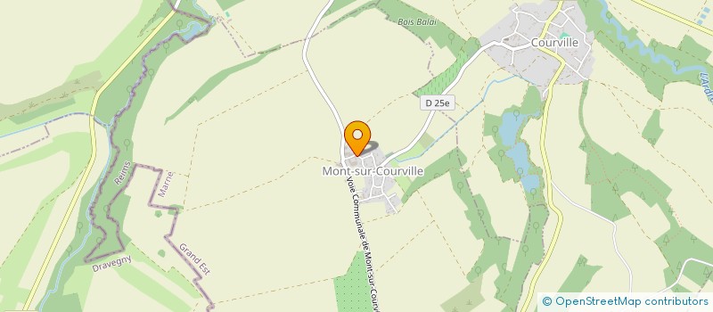 localisation de l'entreprise GFA DU BEC A VENT  MONT-SUR-COURVILLE