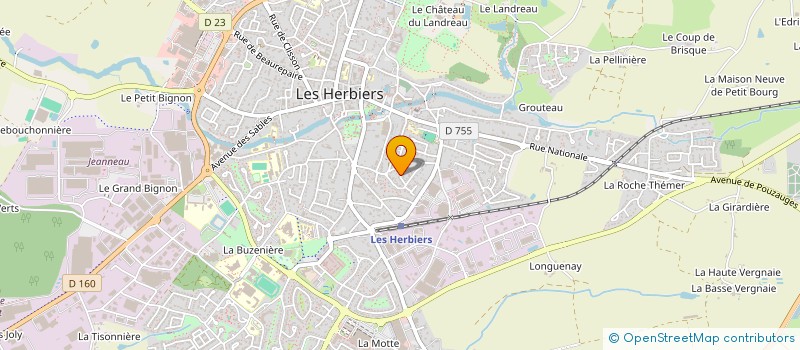 localisation de l'entreprise GFA DU BEIGNON à LES HERBIERS