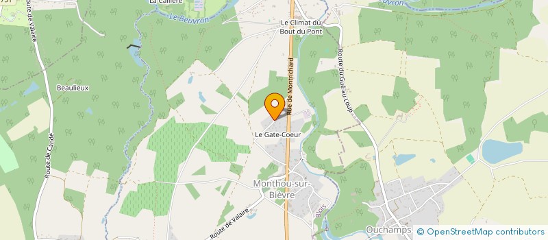 localisation de l'entreprise GFA DU BEUGNON  LE CONTROIS-EN-SOLOGNE