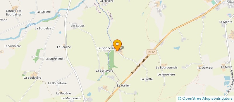 localisation de l'entreprise GFA DU BIRY  LE RIBAY