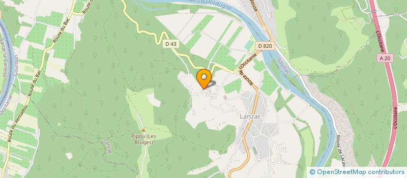 localisation de l'entreprise GFA DU BLAZY  LANZAC