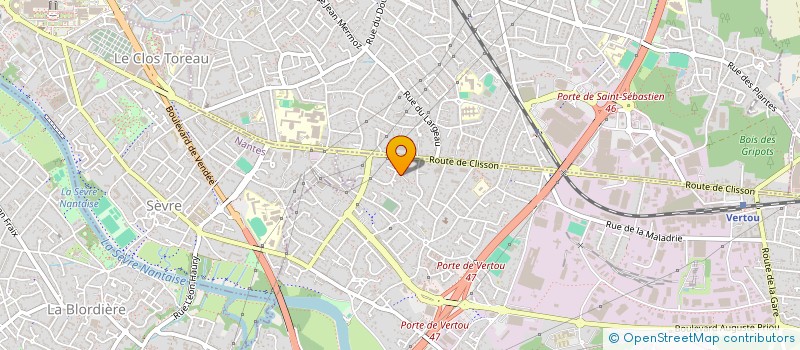 localisation de l'entreprise GFA DU BOCHET DES MOINES  VERTOU