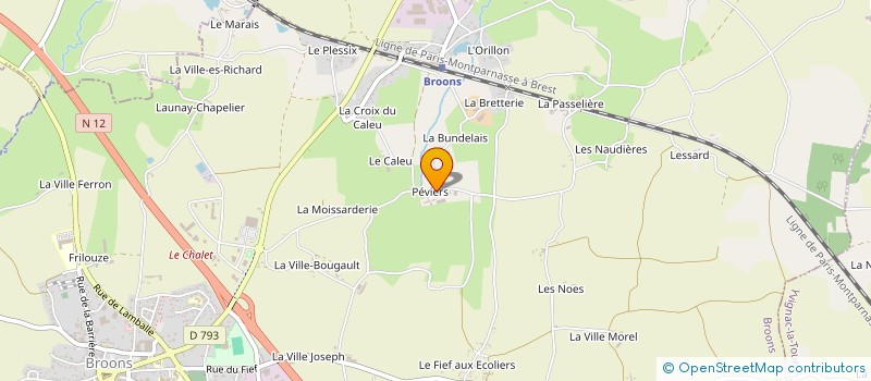 localisation de l'entreprise GFA DU BOCLOS  BROONS