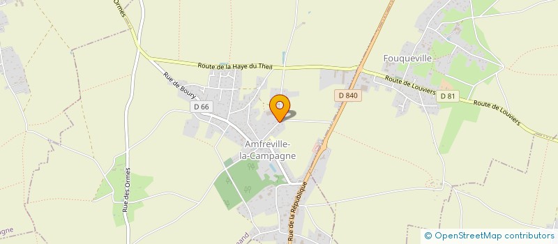 localisation de l'entreprise GFA DU BOCQUET à AMFREVILLE-SAINT-AMAND