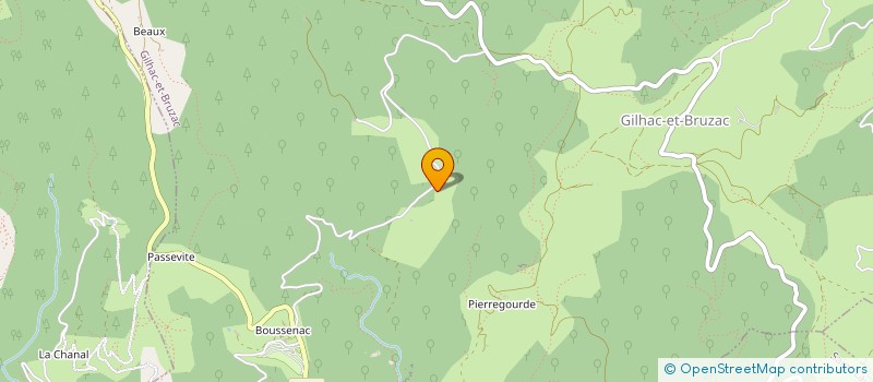 localisation de l'entreprise GFA DU BOEUF SUR LE TOIT  GILHAC-ET-BRUZAC
